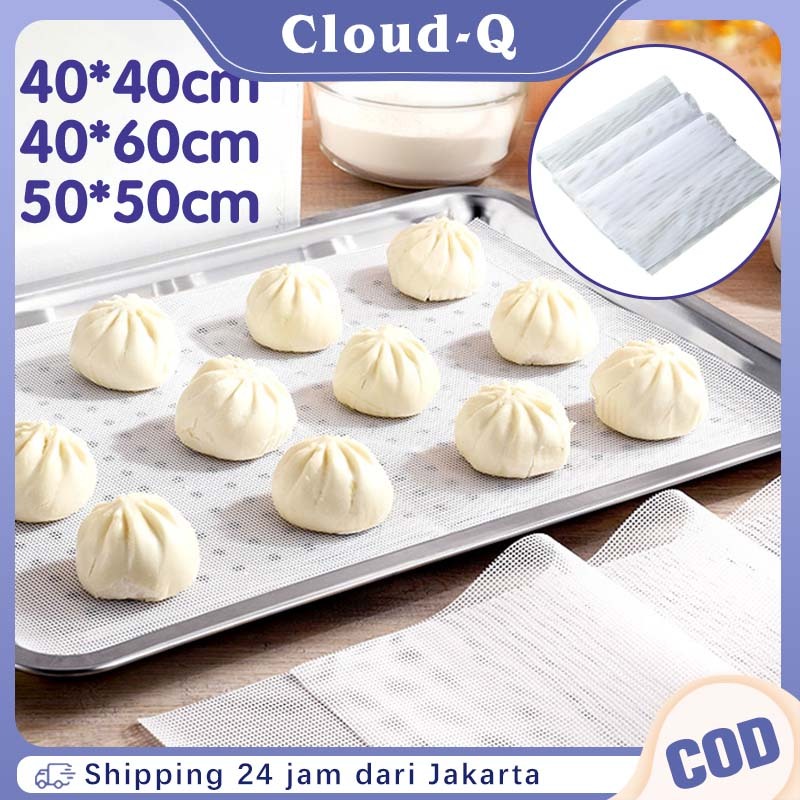 Alas Kukusan Bakpao Pao Dimsum Siomay Silikon / Alas Kukusan Silicone Tahan Panas / Alas Kukus Anti 