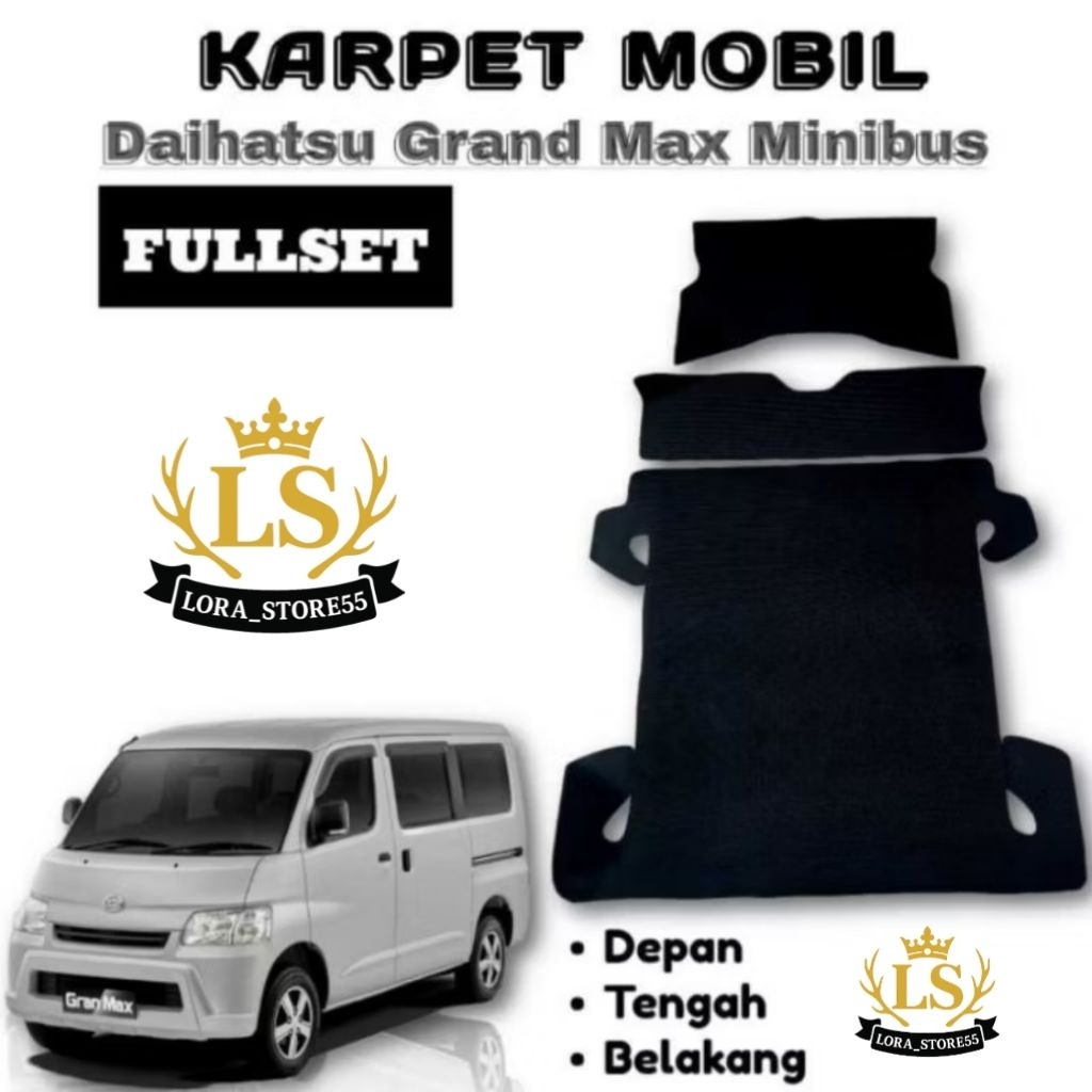 karpet mobil Daihatsu grand max minibus fullset