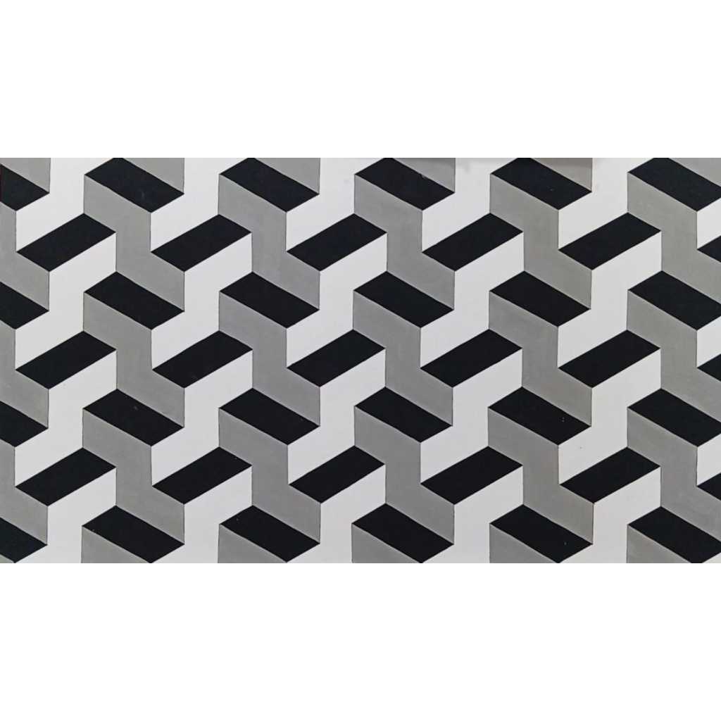 Pola/Cetakan untuk mengecat dinding motif 3D dimensi bukan stiker wallpaper dinding