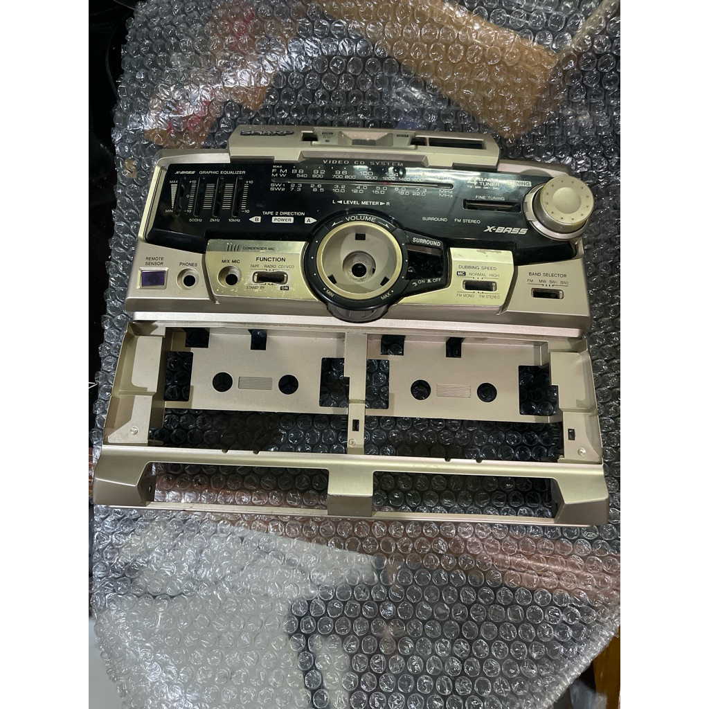 Cover Casing Case Depan Radio Tape Compo SHARP GX-VCD1300L(GL)