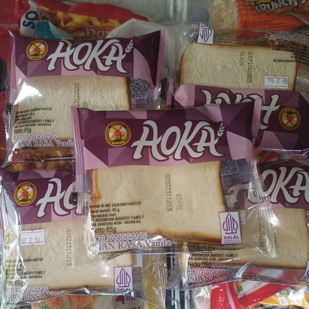 Roti aoka sandwich rasa vanilla paket5