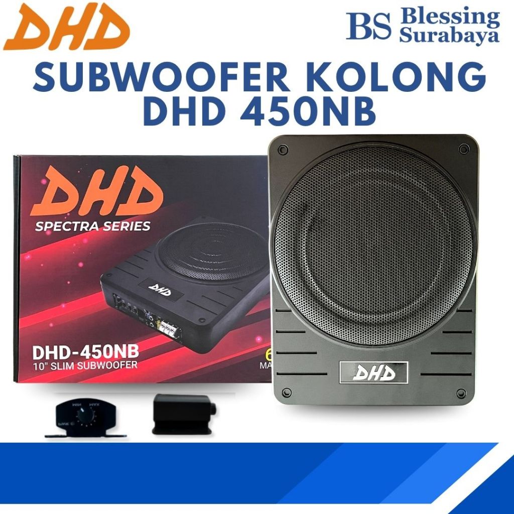 Subwoofer Kolong Mobil Slim Aktif 10 inch dhd-450nb