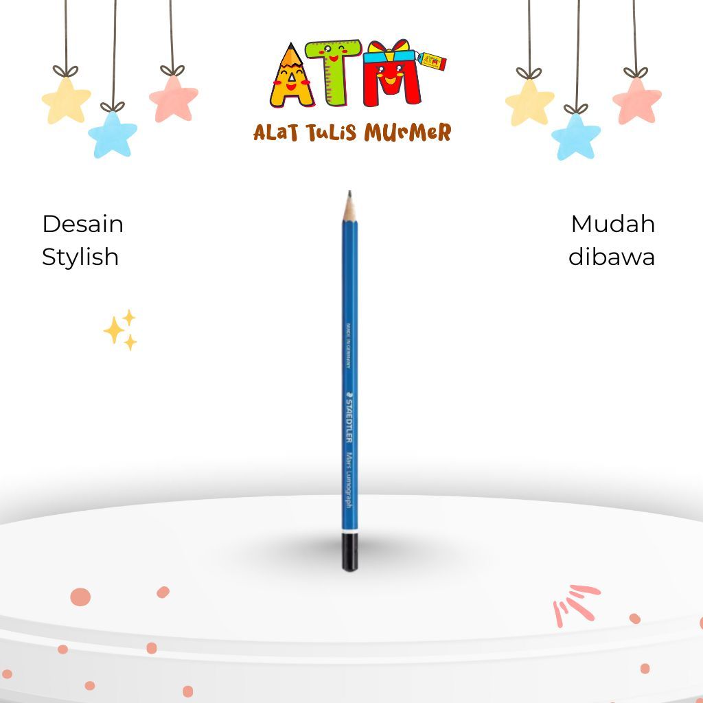 Pensil/Pencil/STAEDTLER PENCIL MARS 6B NON SHARP 100% PEFC 100-6B A5 11