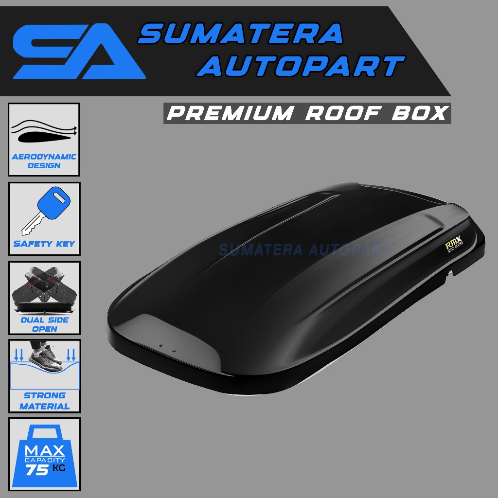 Roof Box Bagasi Atas Extra Ruang Untuk Mobil Toyota Fortuner Original Design