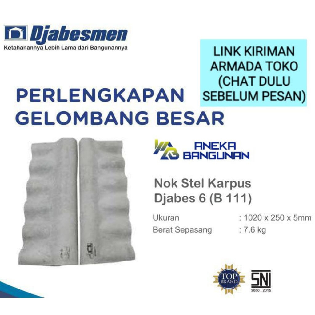 Nok Asbes Gelombang Besar Djabesmen / Karpus