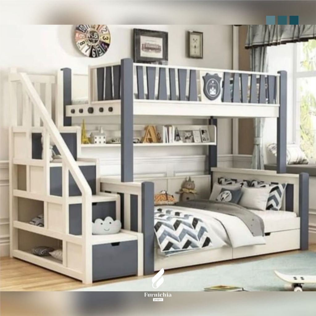 Tempat tidur anak tingkat, Ranjang tidur tingkat, Kamar tidur anak tingkat,