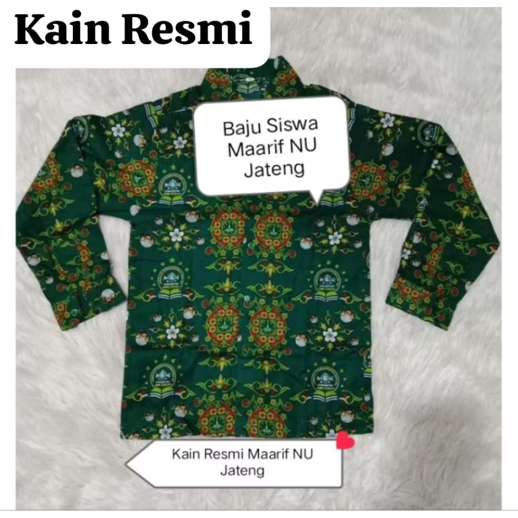 Baju Batik Siswa Maarif NU Jawa Tengah ASLI