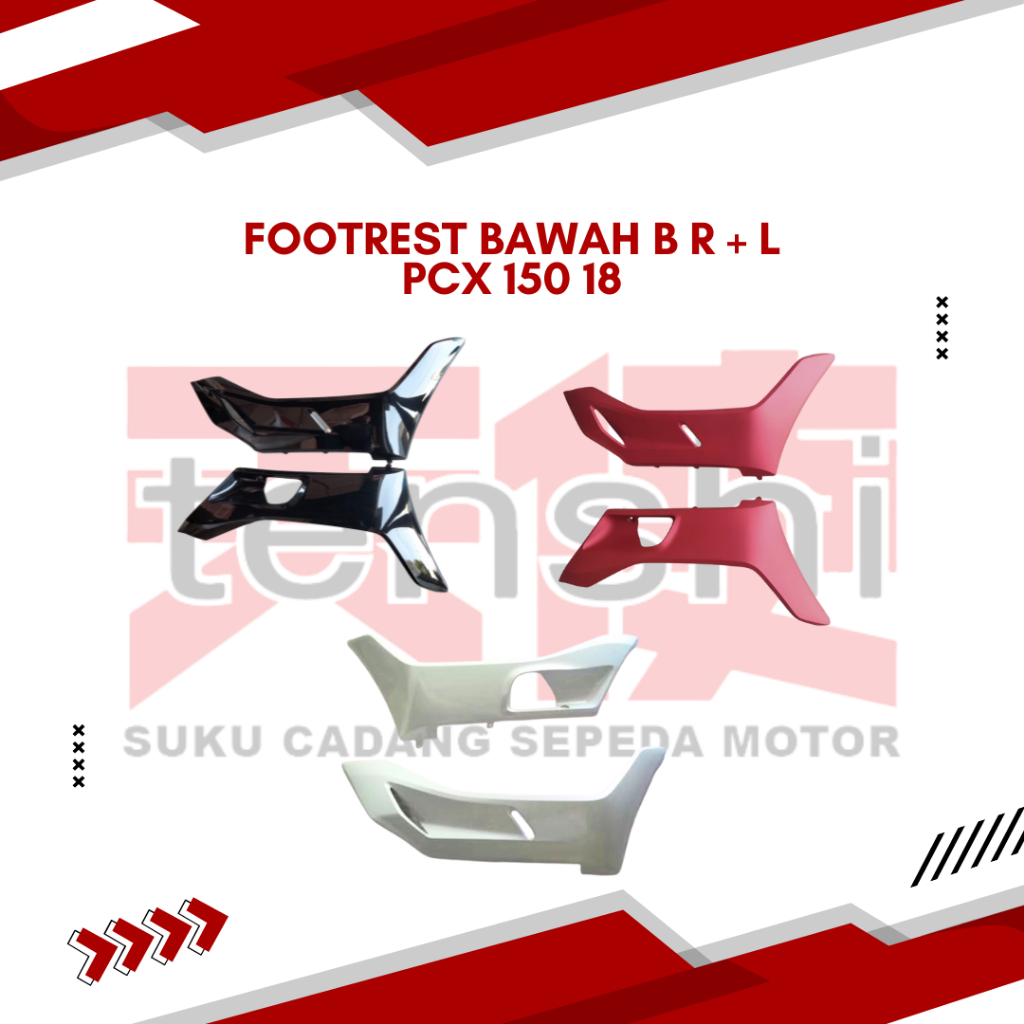 Cover Under Side Footrest Bawah B R + L PCX 150 18 | Tenshi
