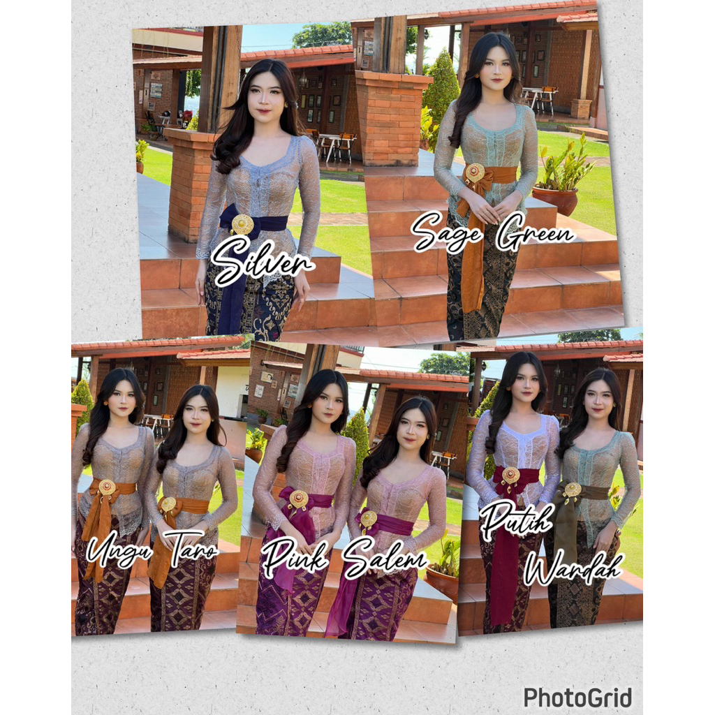 Kebaya Jadi Metalik Renda Brokat Santili