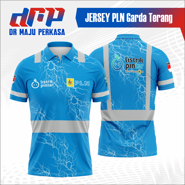 DRMP Jersey PLN Garda Terang Wangki Full Printing Kaos Polo Sport Premium