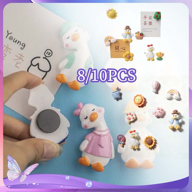 Magnet Tempelan Kulkas Lucu 10 Pcs Magnet Kulkas Aesthetic Stiker Dekorasi Kulkas Tempelan Kulkas