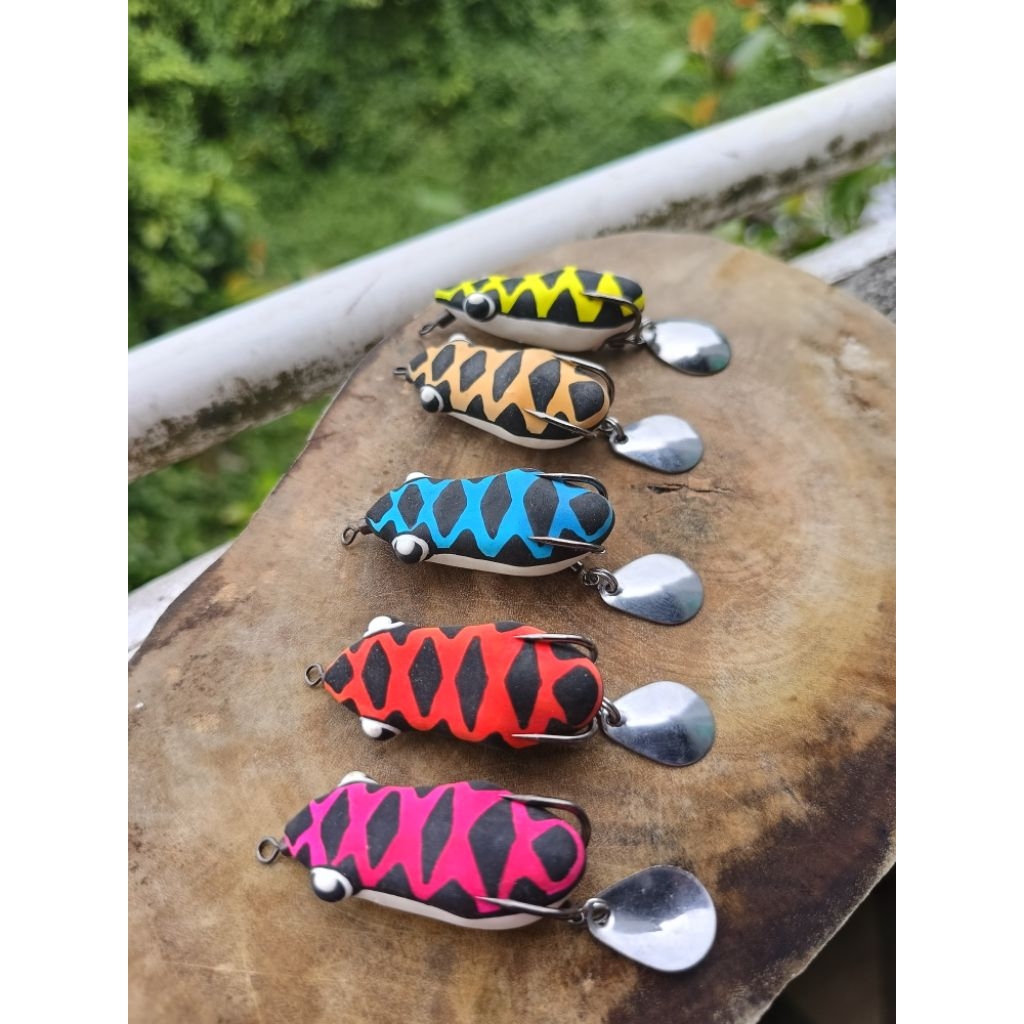 Grosir Umpan Casting Soft frog Falle 4cm BONCOS NO GACOR YES