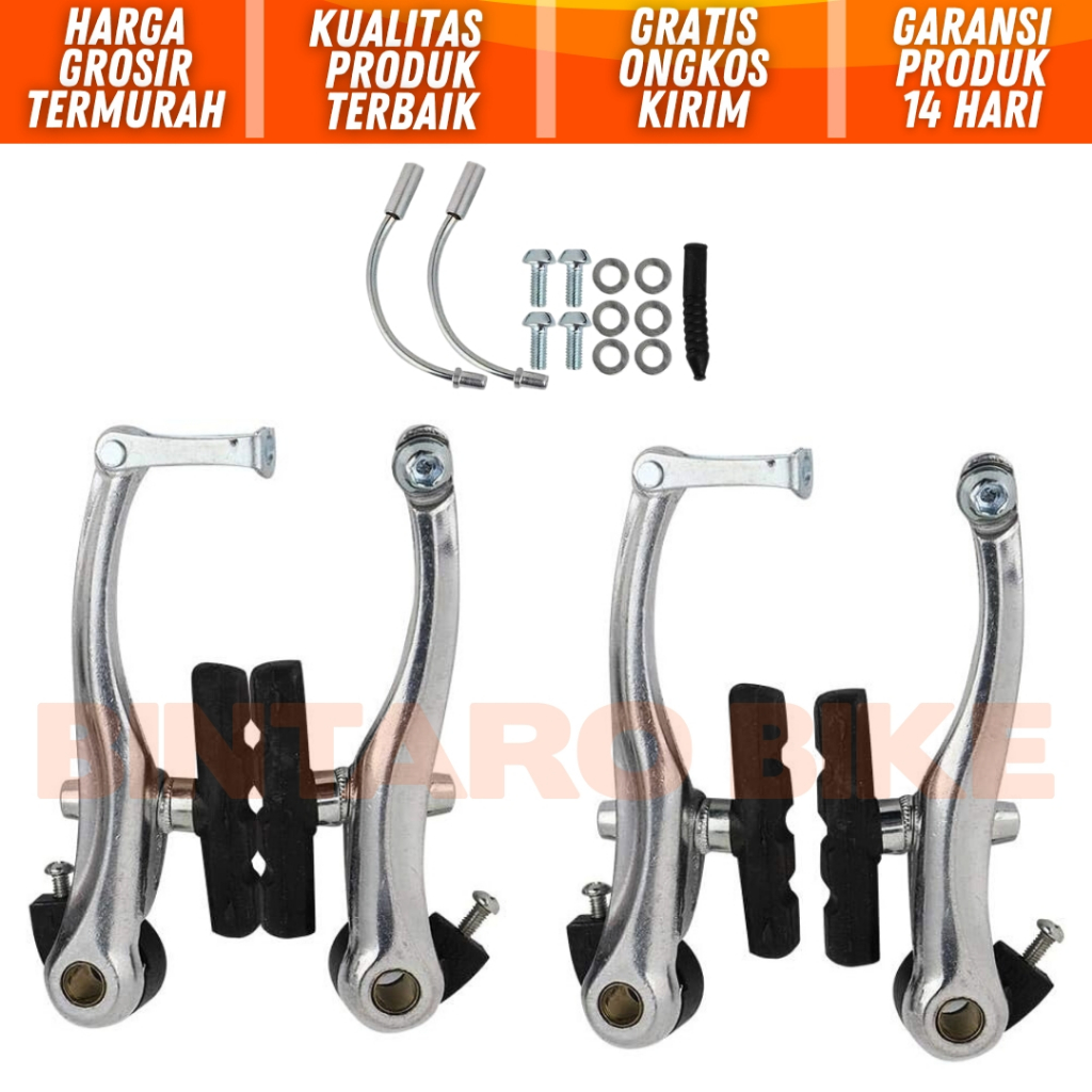 Rem Sepeda Vbrake Aluminium Alloy Chrome Like Tektro RX1 V-brake Sepeda Lipat MTB Minivelo Commuter 