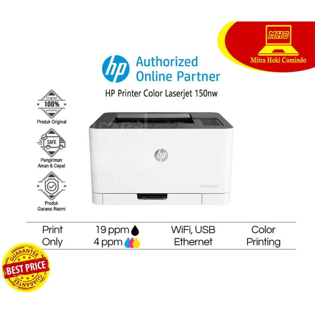 Printer HP Color Laser 150nw HP Laserjet 150 nw Printer Laser 150-nw Warna Original