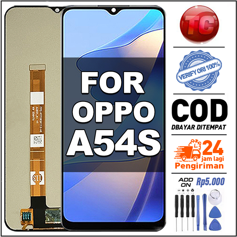 Original LCD For OPPO A54S hp Touchscreen Ori asli Fullset For Glass TouchScreen Digitizer r7o