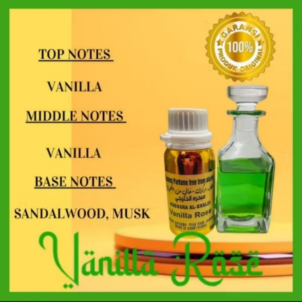 vanilla rose 100gr / mabhara alkhaliji / parfum sholat / parfum arab