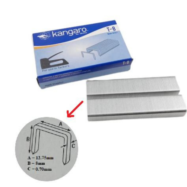Kangaro Staples T-8 For Gun Tacker