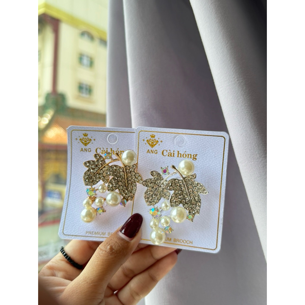 Bros Hijab Mutiara/Aksesoris baju