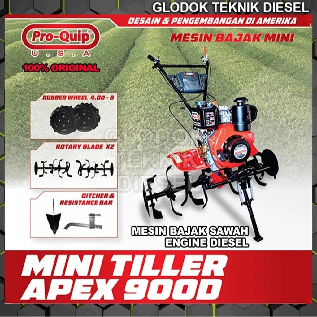 Proquip Mesin Traktor Mini APEX900D DIESEL SOLAR / Mesin Cultivator Bajak Sawah Kebun Ladang Basah K