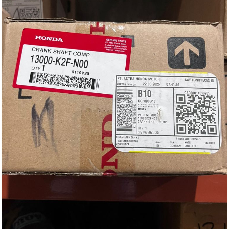 13000K2FN00 Kruk As (Crank Shaft) – BeAT K1A Honda Scoopy K2F 13000-K2F-N00