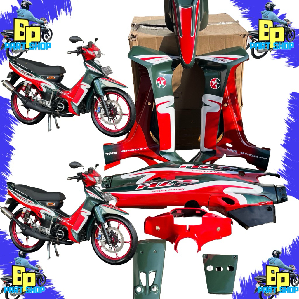 Cover Body Yamaha Fiz R Caltex Set Stiker