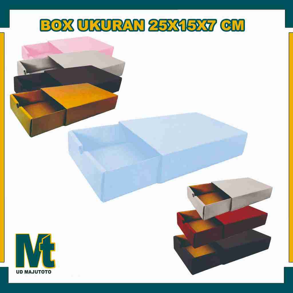 Box 25x15x7 cm /  Box Sleding / Slide Box / Box Corrugated Box Baju Tas