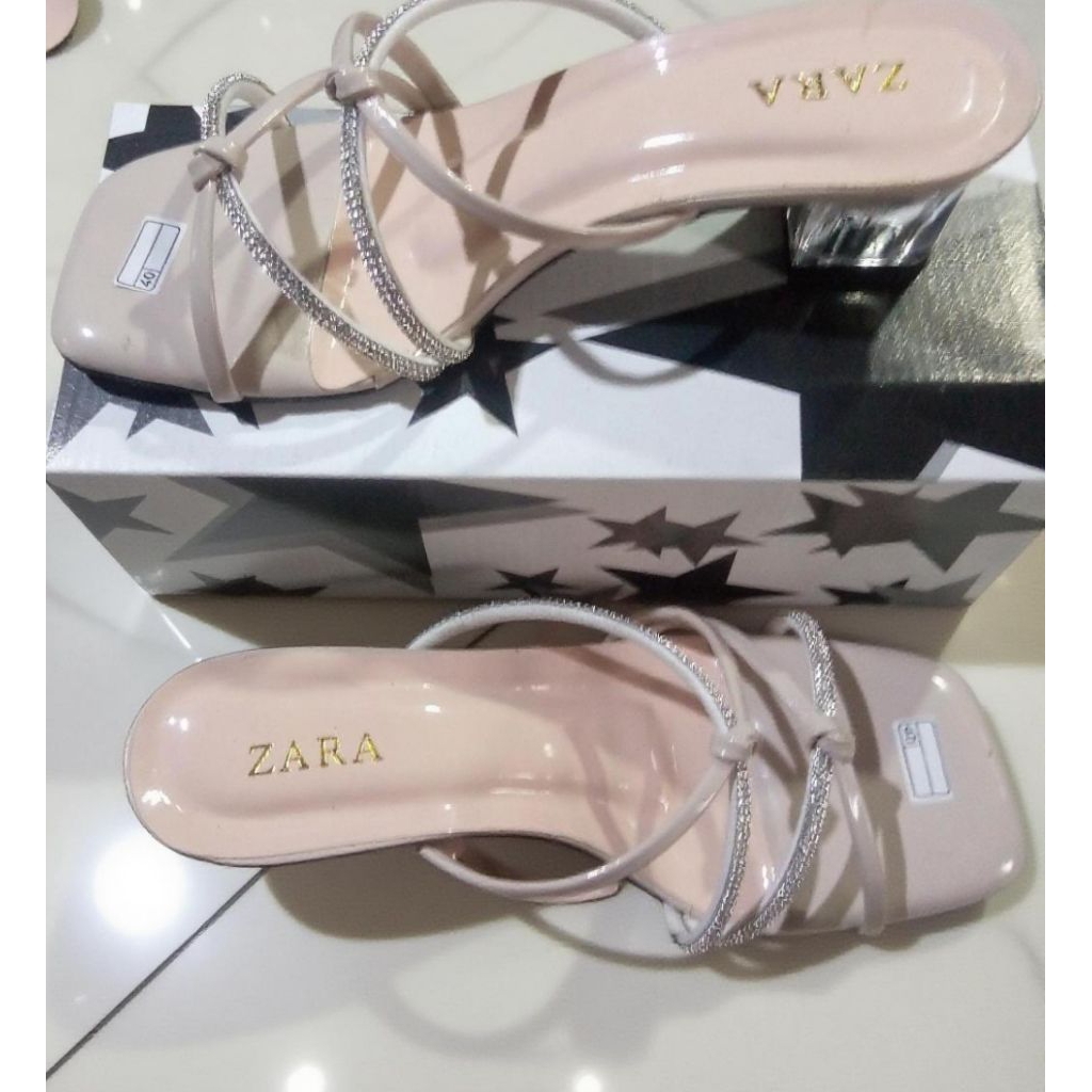 SANDAL HEELS ZARA ELEGANT GLAMOUR – TREN TERBARU 2025