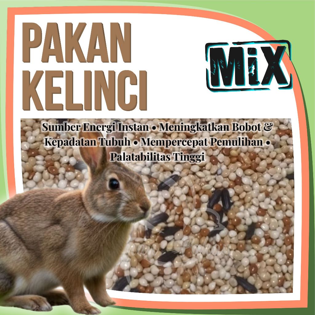 Pakan Kelinci Ketan Hitam Milet Kuning Milet Merah Milet Putih