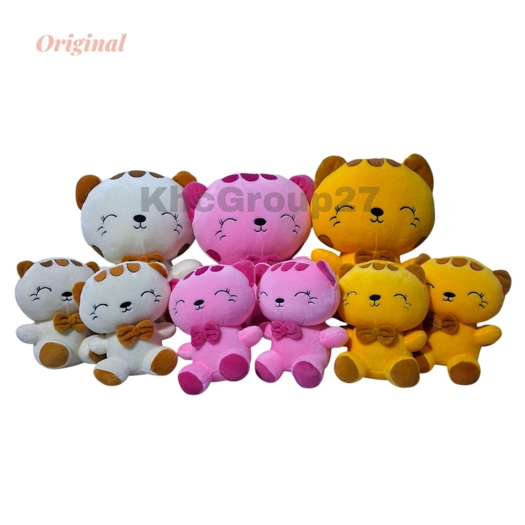 Boneka Kucing Beranak 2 / Boneka Kucing Lucu / Boneka Kucing Size L 1 & S 2