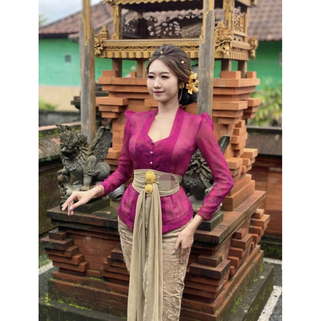 Kebaya sifon/kebaya lukis/kebaya lonceng/kebaya lengan panjang/kebaya bali