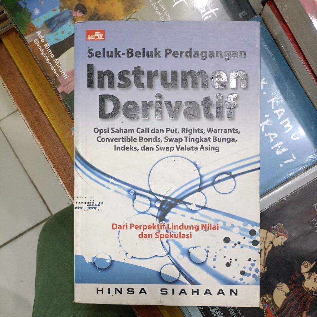 ORIGINAL BEKAS BUKU SELUK BELUK PERDAGANGAN INSTRUMEN DERIVATIF OPSI SAHAM CALL DAN PUT, RIGHTS, WAR