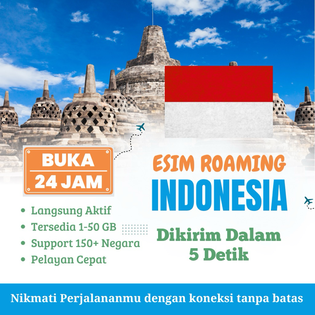 eSIM Roaming 1-20 Gb | Anti Blokir | Solusi IPHONE keblokir