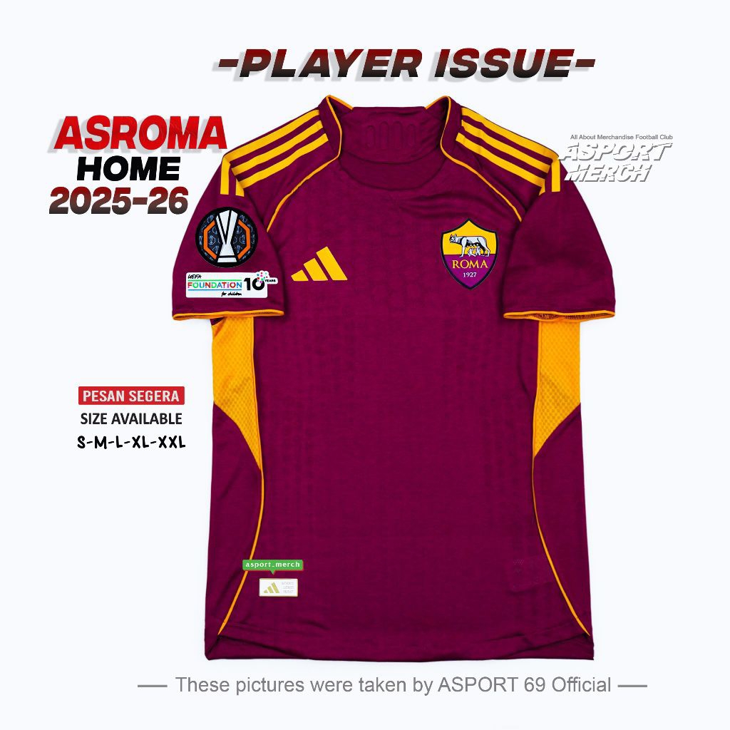 JERSEY ROMA HOME 2025 2026 PLAYER ISSUE
