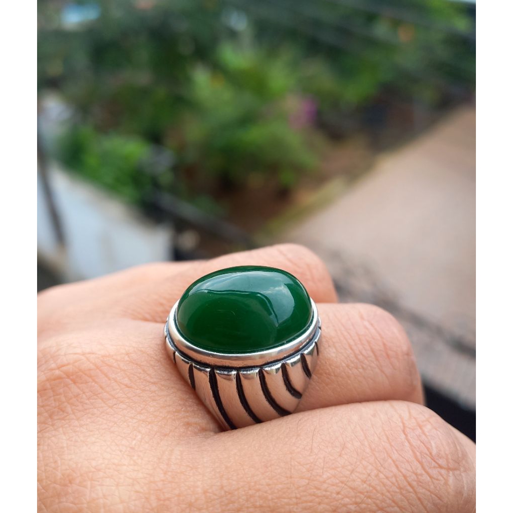 cincin batu akik bacan cina asli