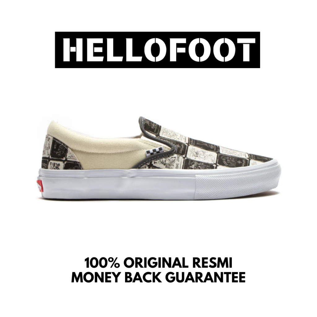 Sepatu Vans Slip On Pro Skate Daniel Johnston  [100% Original Resmi]