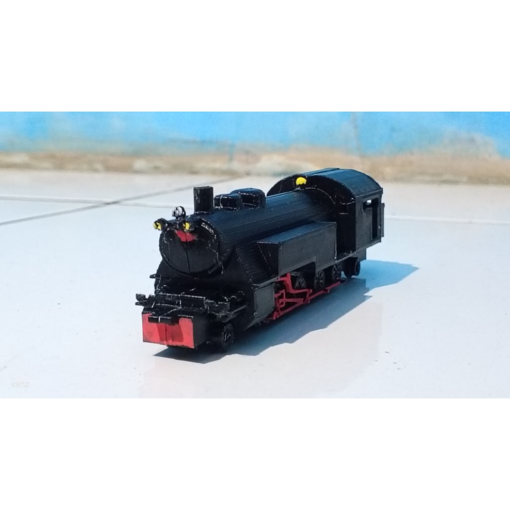3D print miniatur Lokomotif uap D 14