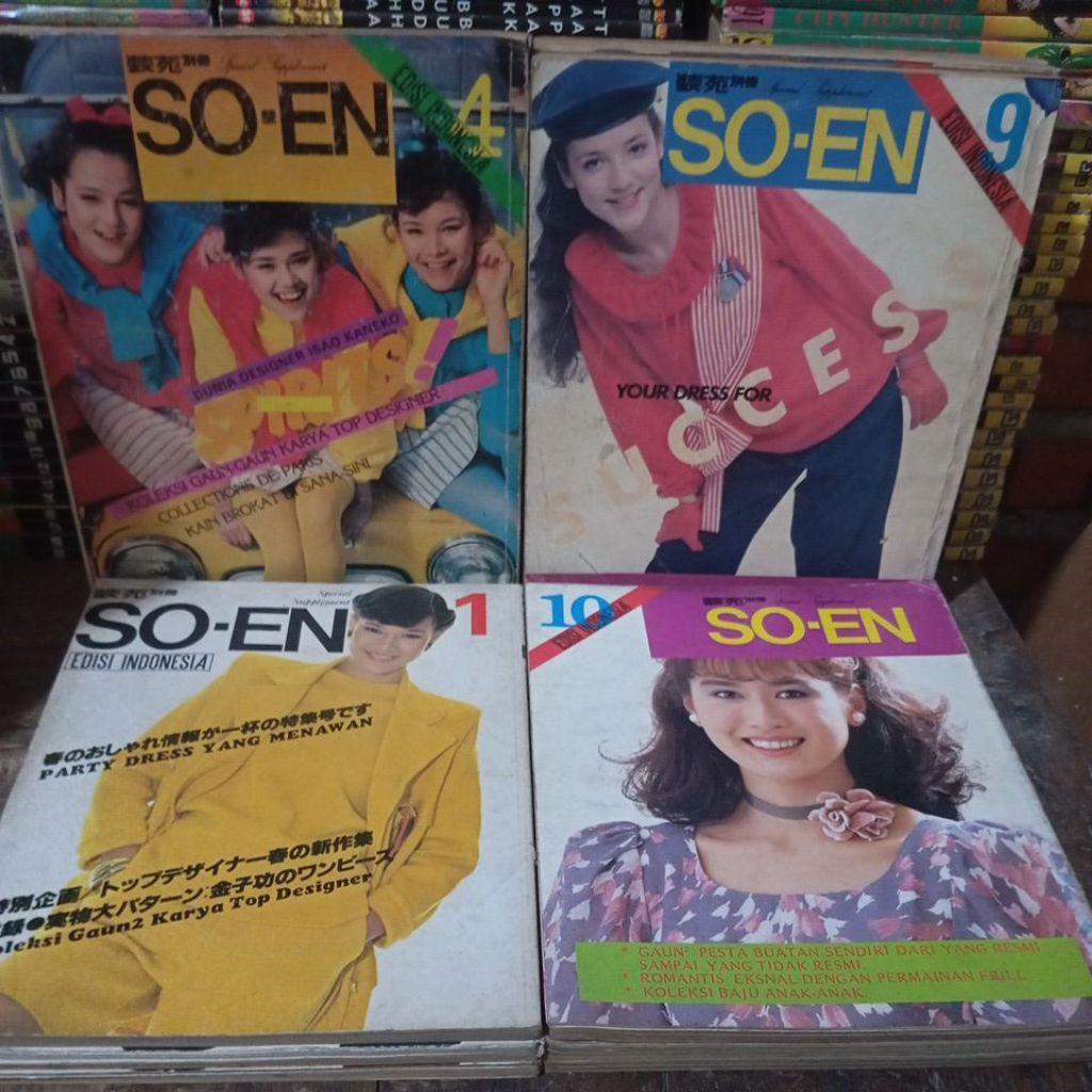 Buku  Pola menjahit Pakaian wanita / SO-EN  EDISI INDONESIA / modeblade  [preloved]. Original