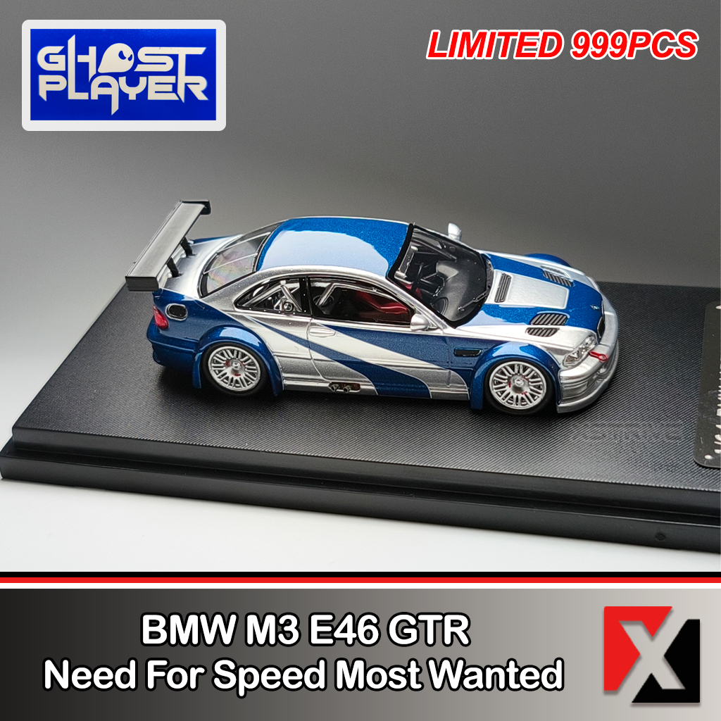GHOST PLAYER 1:64 BMW M3 E46 GTR Need For Speed Most Wanted
