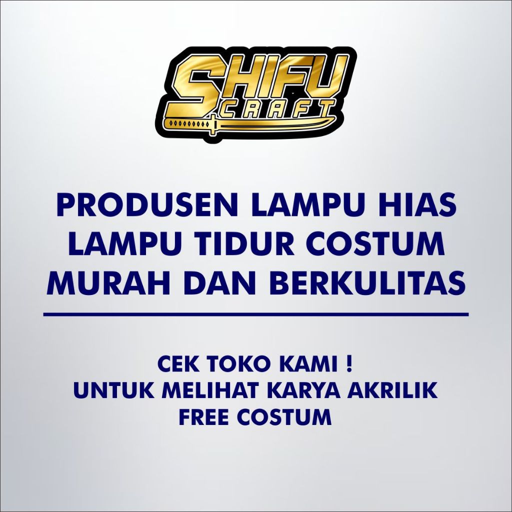 Lampu Hias Akrilik Kaligrafi Lafadz Allah Lampu Tidur Lampu 3D Lamp Lampu Hias Lampu tidur unik, Lam