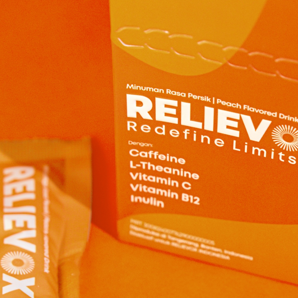Relievox - Teman Fokus & Produktif Setiap Hari | Caffeine + L Theanine & ㅤㅤㅤㅤㅤㅤㅤVitamin B Kompleks