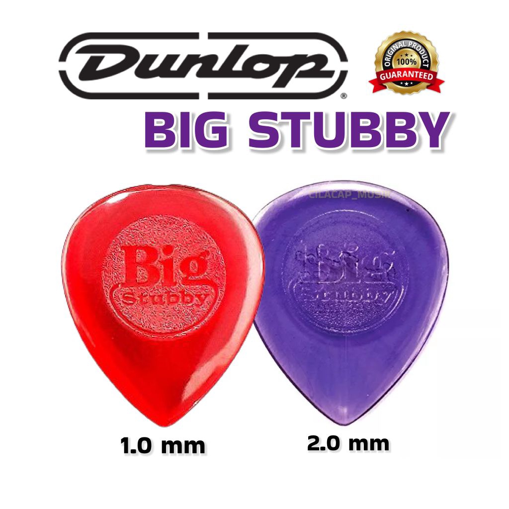 PICK GITAR DUNLOP BIG STUBBY PICK BASS ELEKTRIK PICK DUNLOP