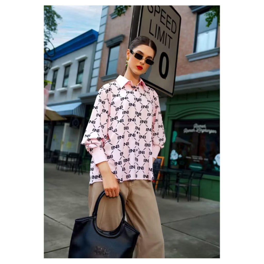 Kemeja BNB BGI Etterville Top Pink