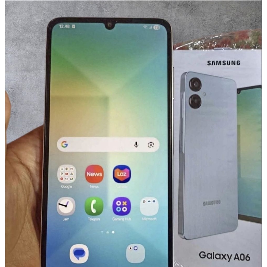 Samsung a06 versi ram 6 128gb dan ram 4 64gb hp second lengkap original siap pakai