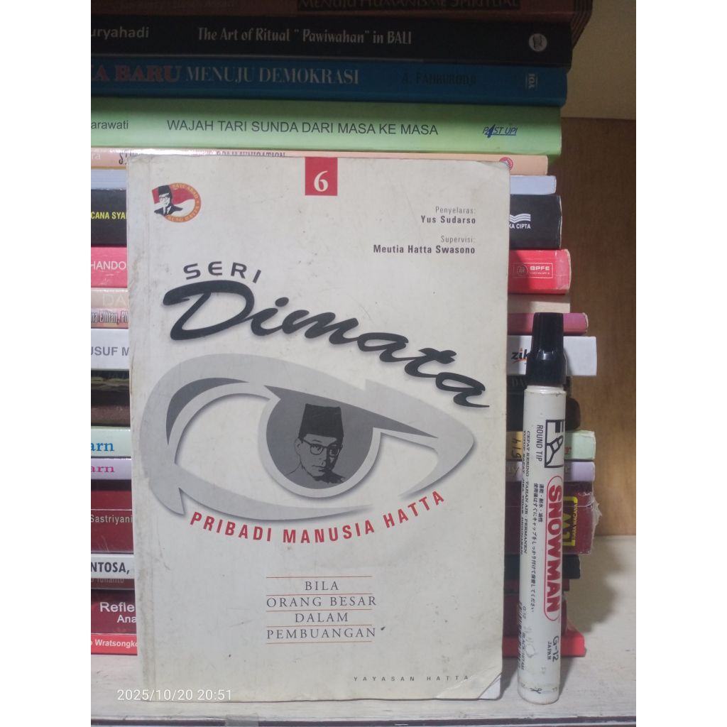 Buku Biografi Sejarah: Pribadi Manusia Hatta, Bila Orang Besar dalam Buangan (Seri Dimata)