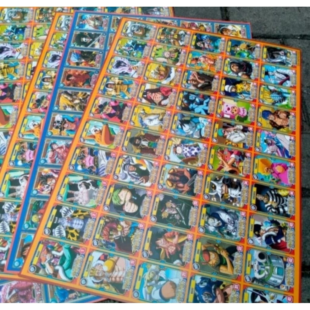 Mainan anak gambar gepok potong sendiri jadul kartu adu 10lembar murah kartu gepok