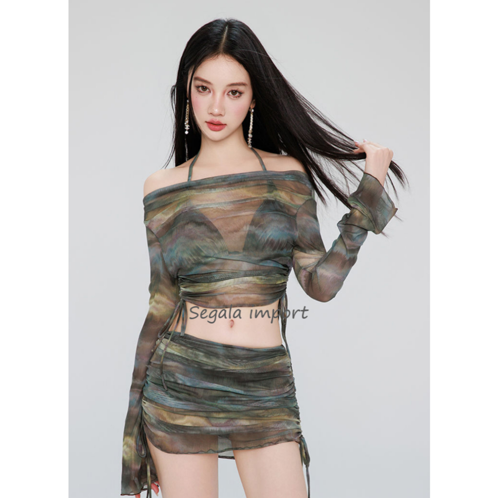 Swimsuit import wanita / baju renang wanita / bikini / baju pantai wanita sexy abstrak