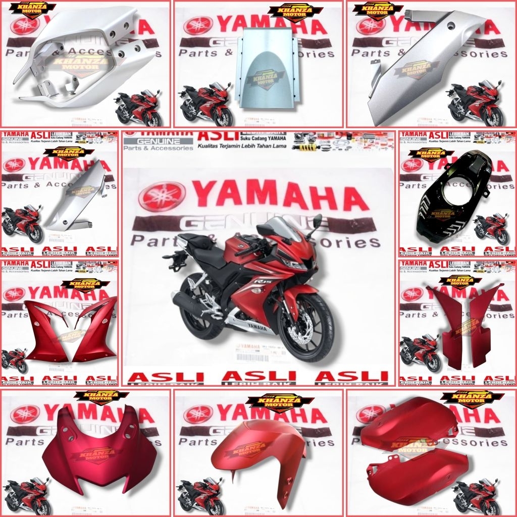 BODY BODY HALUS  R15 VVA V3 ORIGINAL YAMAHA merah doff