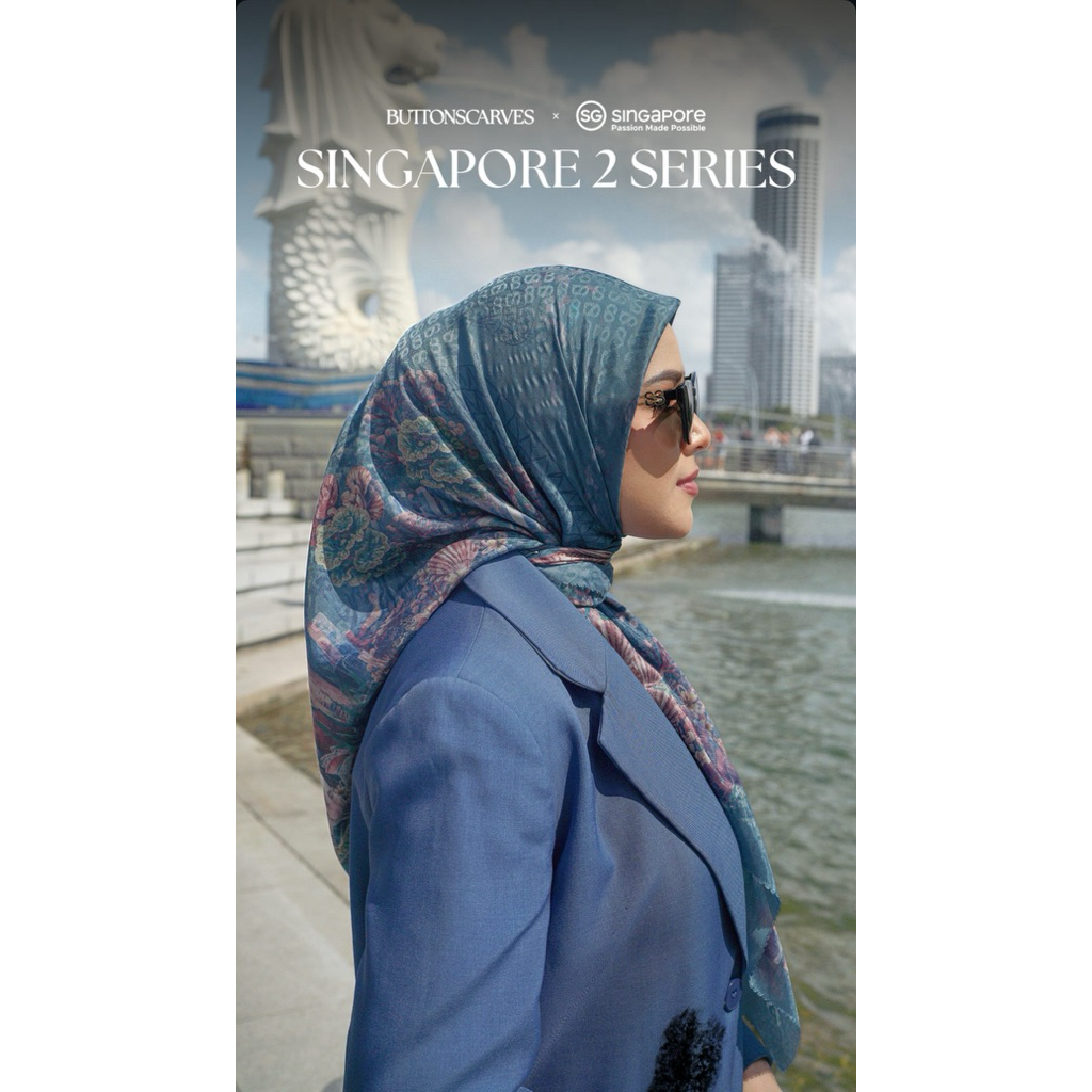 Singapore 2 series scarf voal buttonscarves BS BSLADY Store Originals