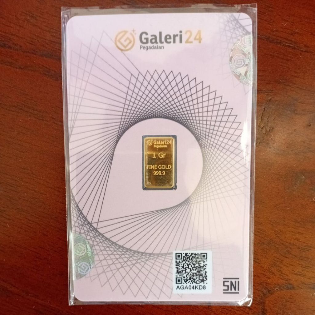 Ready Stok Emas Batangan Galeri24 Ukuran 1.Gram