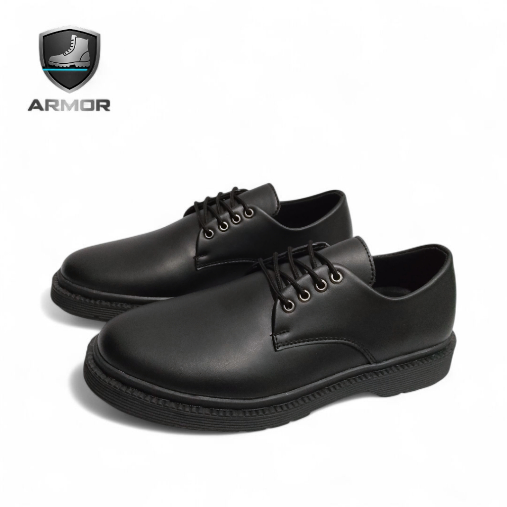 Sepatu PDH Pendek Pantofel Formal Pria Docmart Tali Hitam Doff Sepatu Pria Kondangan Kerja